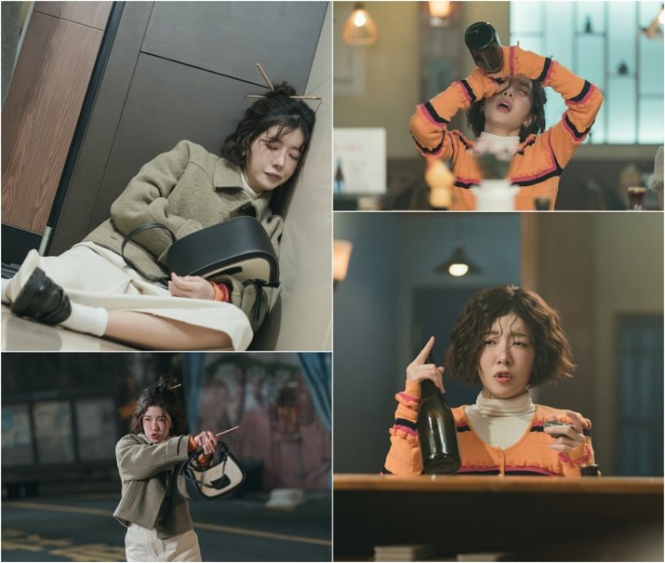 TV CHOSUN 새 주말미니시리즈‘DNA 러버’ 정인선, 흔들흔들 갈 지(之)자-바닥 눕기-과도한 제스처, 만취 행보 ‘오버액션’ 폭발!